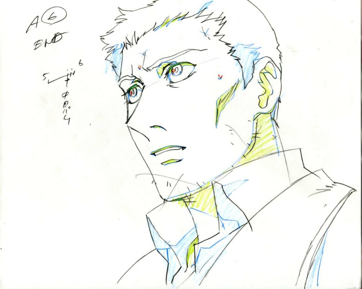 Wolf's Rain OVA: Hubb Lebowski key animation Genga