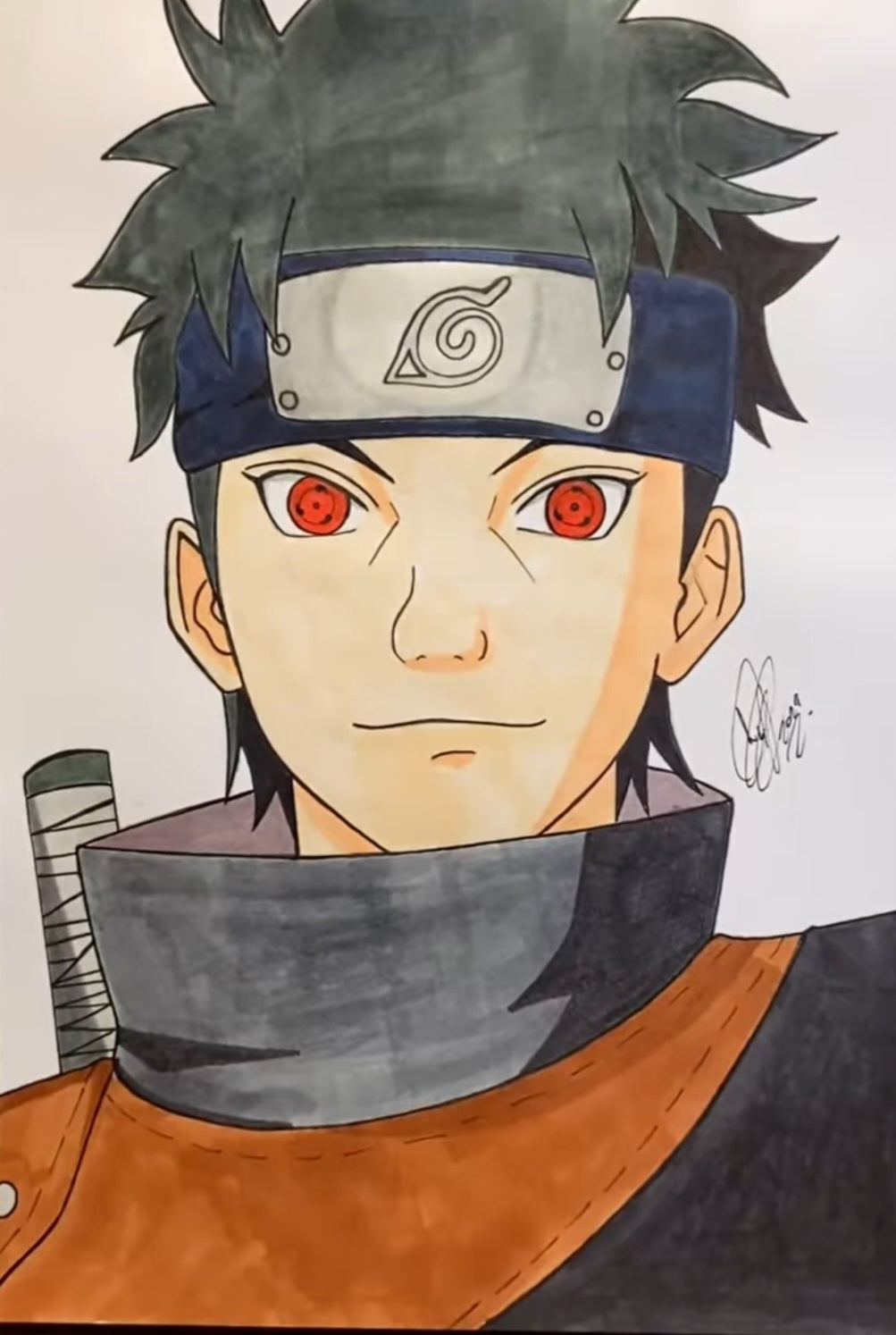 Naruto Shippuden: Shisui Uchiha key animation genga