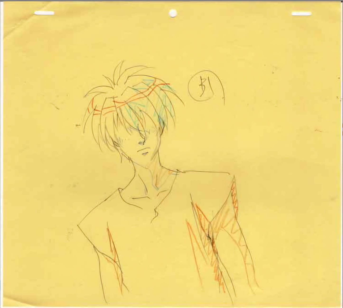 Escaflowne: Van Fanel animation genga 5 piece set