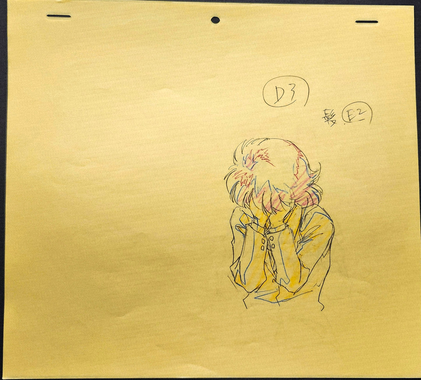 Yu Yu Hakusho Keiko Yukimura animation genga 7 pc set Yoshihiro Togashi