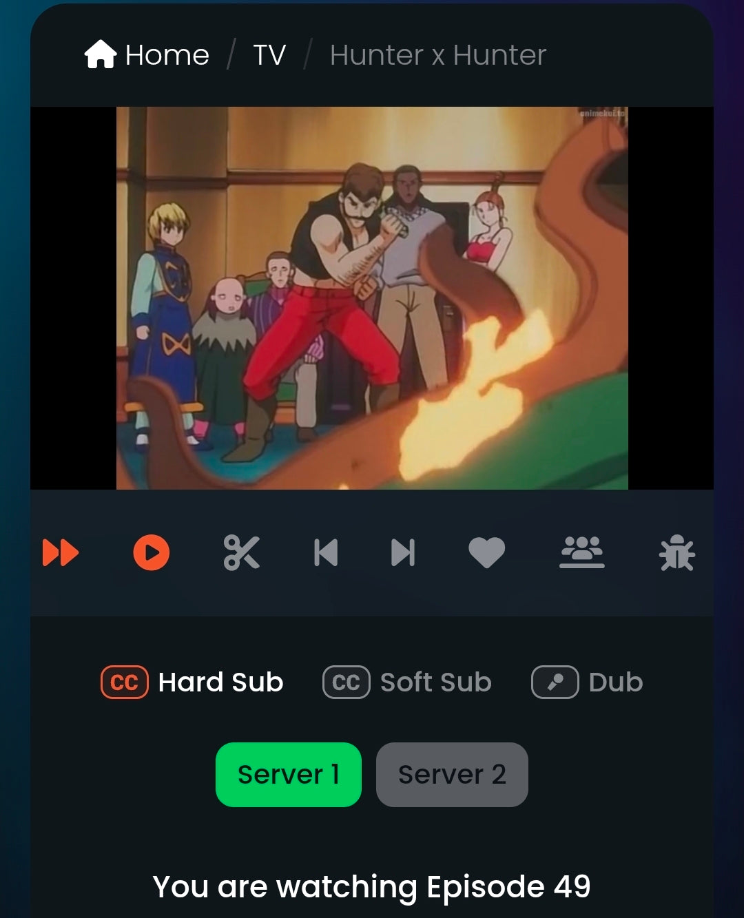 Hunter x Hunter: Kurapika Group shot animation cel with original background 6 pc