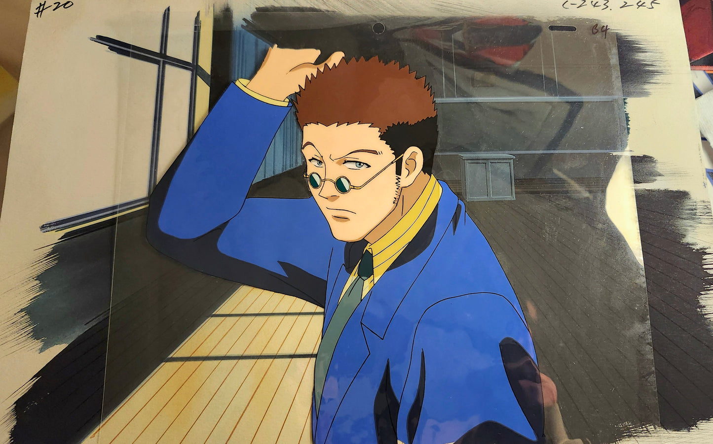 Hunter X Hunter: Leorio animation Cel + background