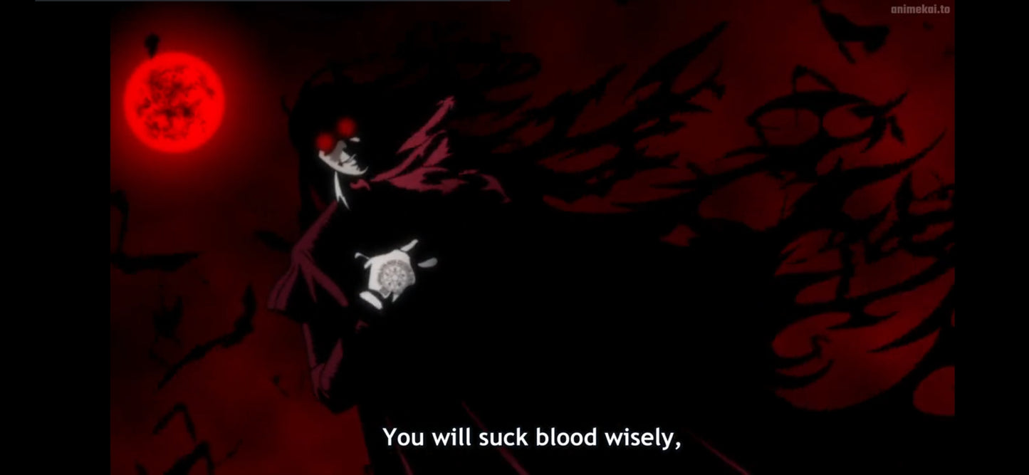 Hellsing Ultimate: Alucard animation douga oversized
