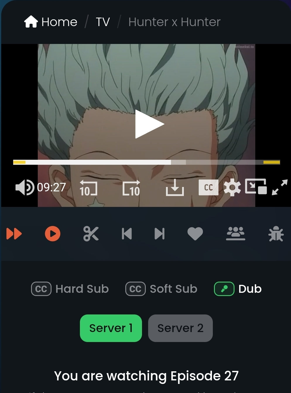 Hunter X Hunter: Hisoka animation Cel