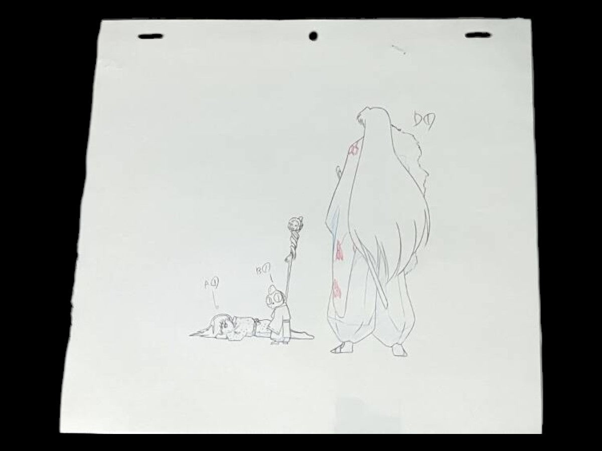 Inuyasha: Sesshomaru + Jaken animation genga