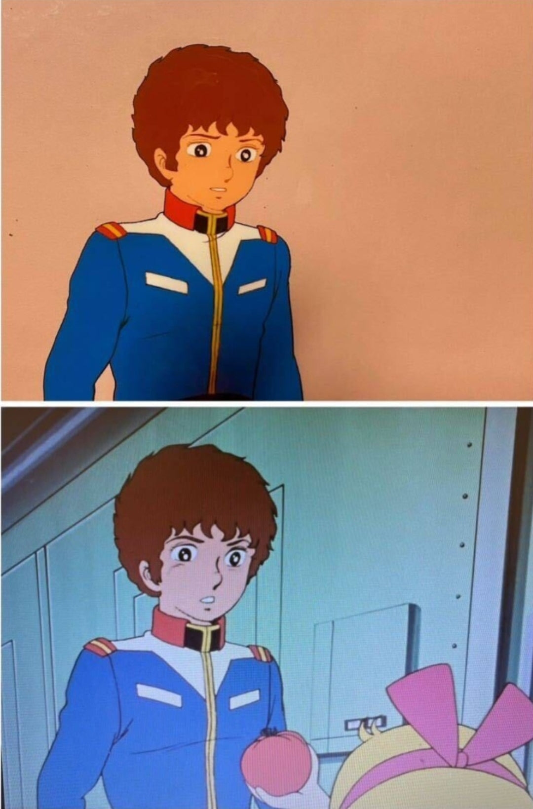 Mobile Suit Gundam: Amuro Ray animation cel TV episode 9 "Fly! Gundam"