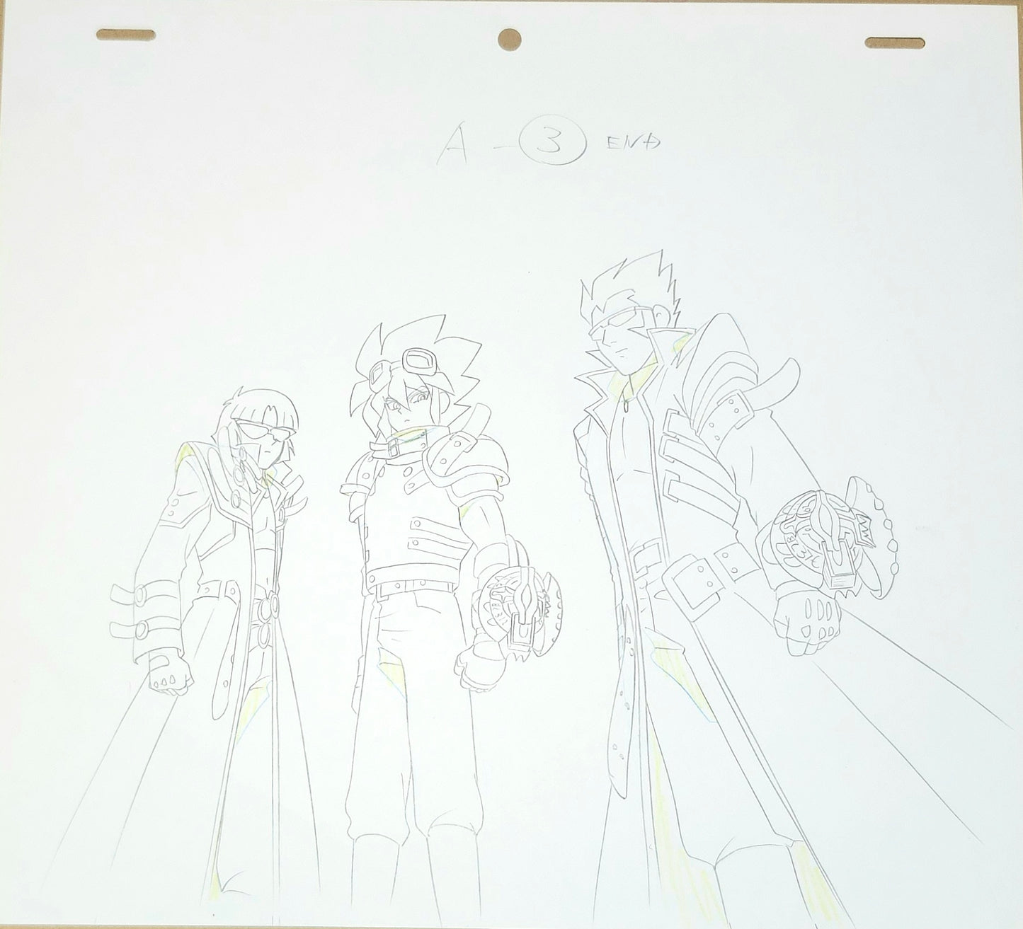 Yu-gi-oh: Rafael x Amelda x Valon animation genga 3pc