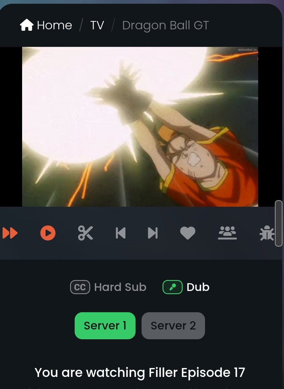 Dragonball gt: Pan energy blast animation genga 8 pc