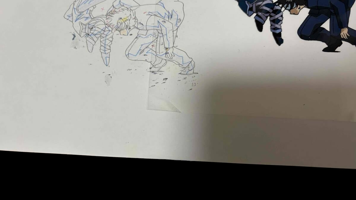 Hunter x Hunter: Xeno vs Chrollo animation cel w background