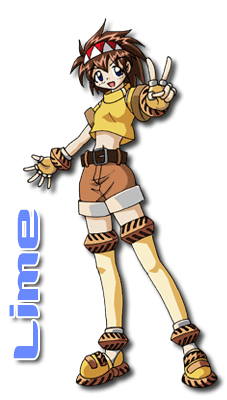 Saber Marionette R: Lime animation cel + douga