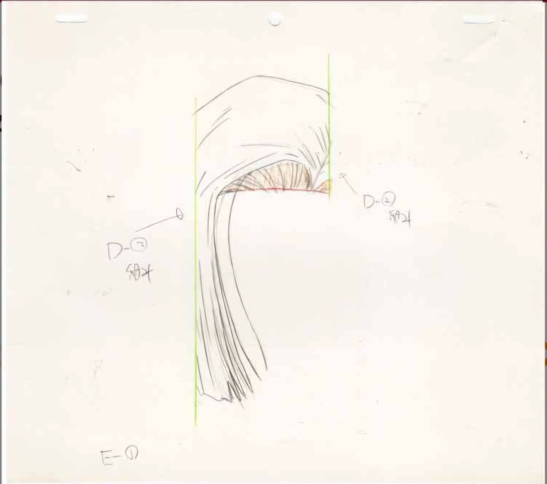 Dragonball Z: set of 10 (Androids premiere ep) episode 134 animation layout genga