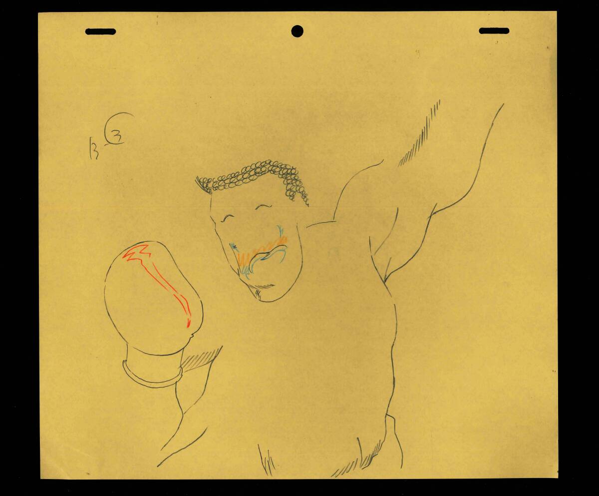 Hajime no Ippo: Masaru Aoki animation genga 2 pc