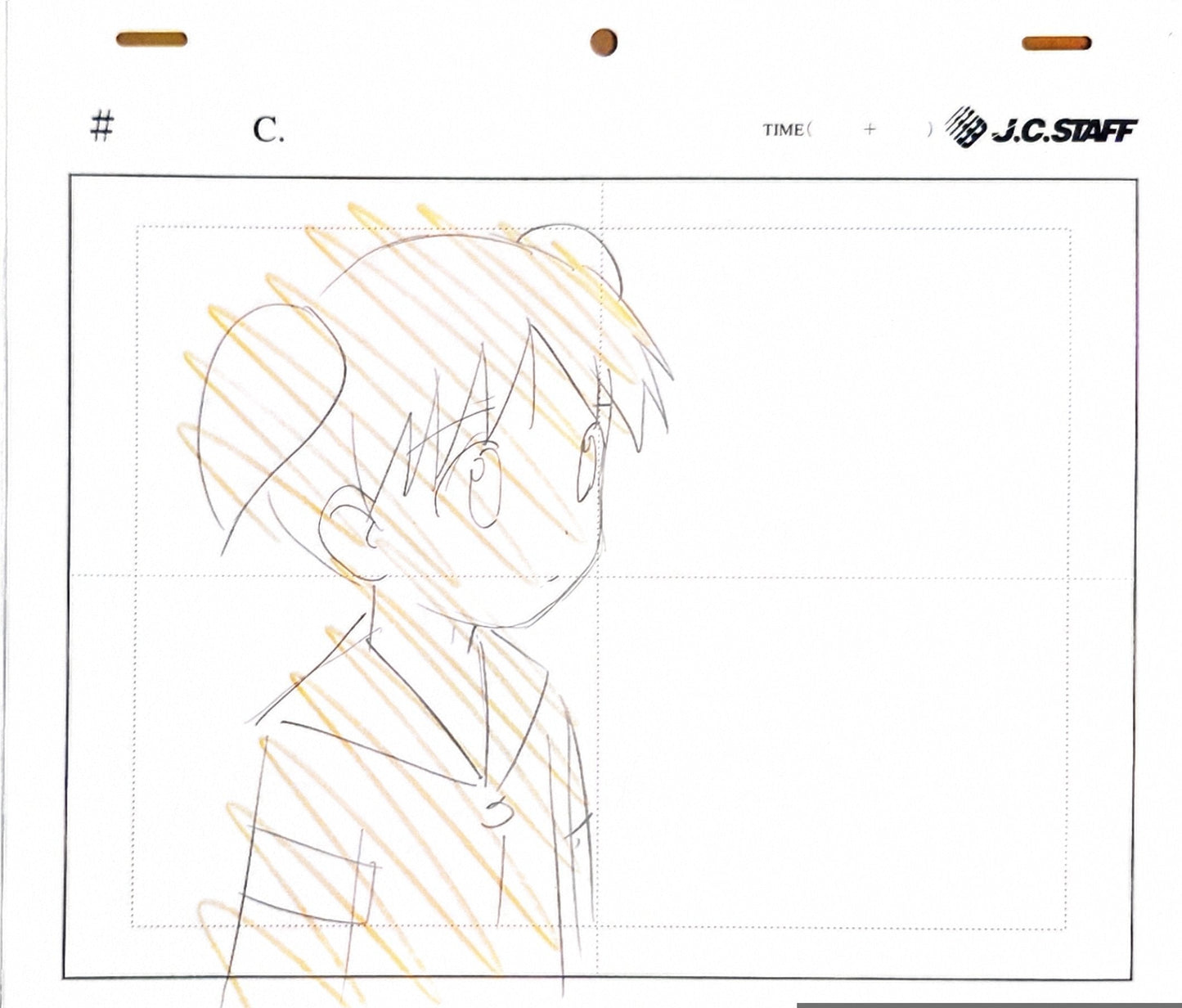 Azumanga Daioh: Chiyo animation layout genga
