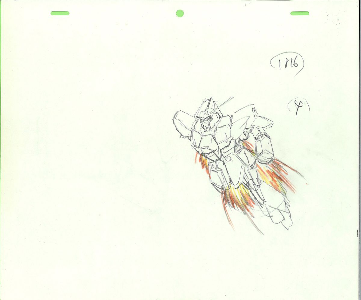 Mobile Suit Gundam: Char's Counterattack animation layout genga 4 pc