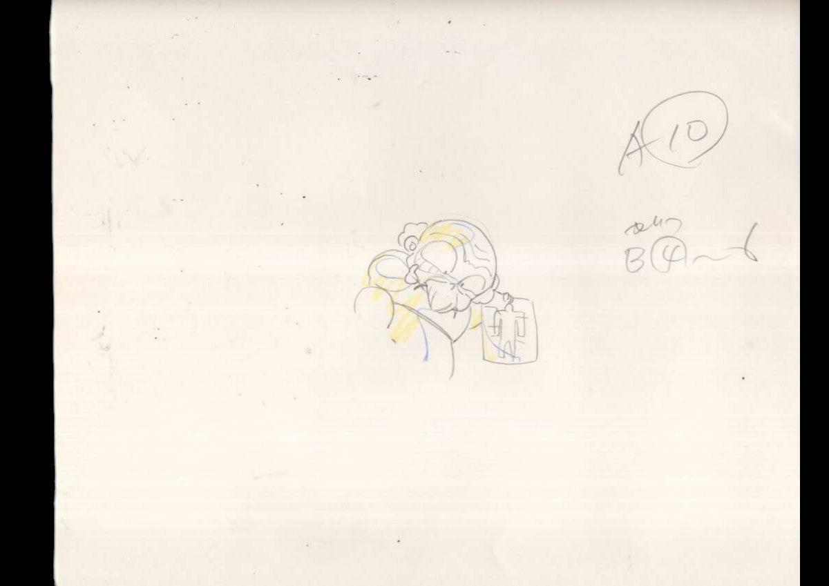 Ranma 1/2: Happosai animation layout genga 9 pc set Rumiko Takahashi