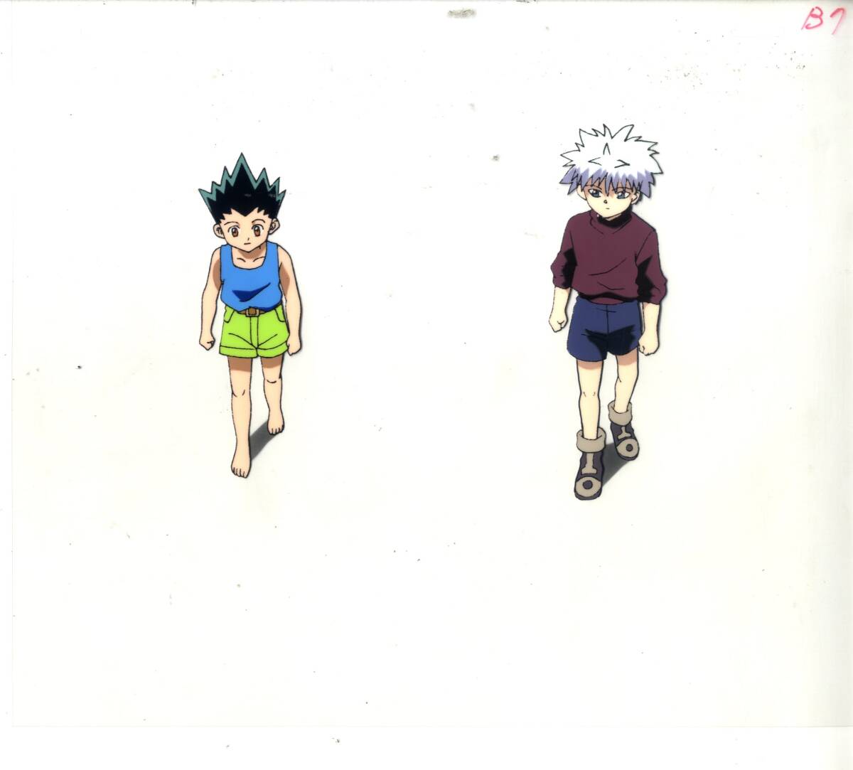 Hunter X Hunter: Gon + killua animation Cel w background