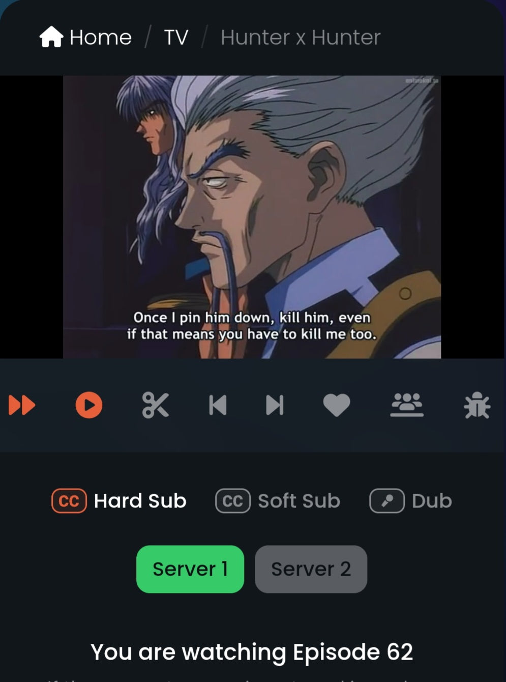 Hunter x Hunter: Xeno animation cel