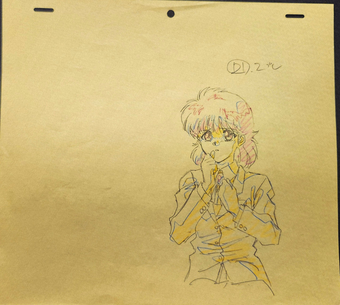 Yu Yu Hakusho Keiko Yukimura animation genga 7 pc set Yoshihiro Togashi