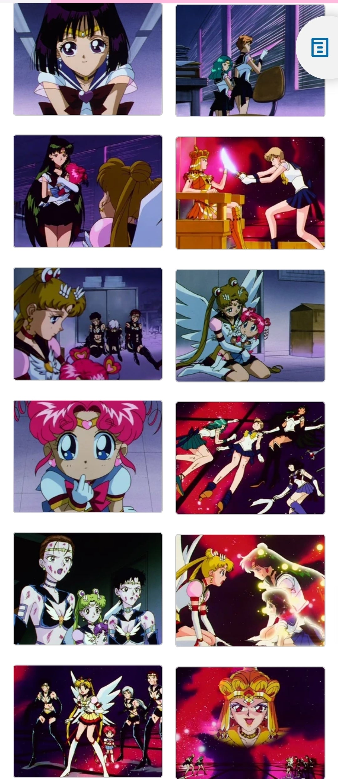 Sailor Moon: Sailor Neptune (Michiru Kaiou) animation genga
