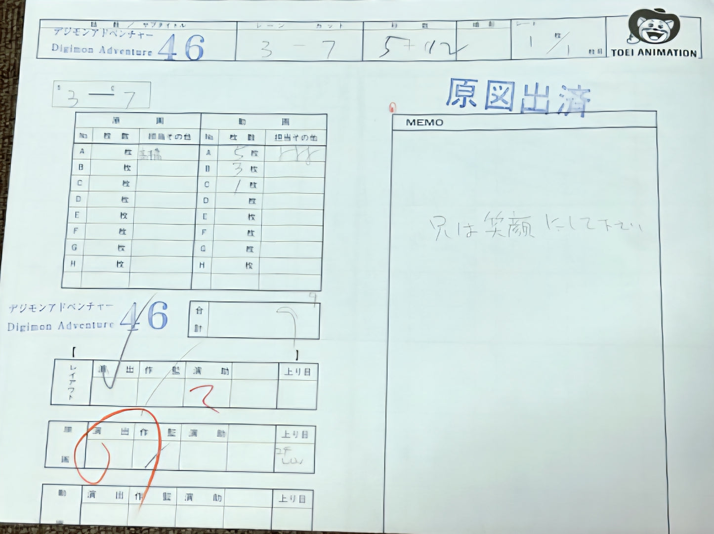 Digimon Adventure: Joe Kido animation douga (1st season)