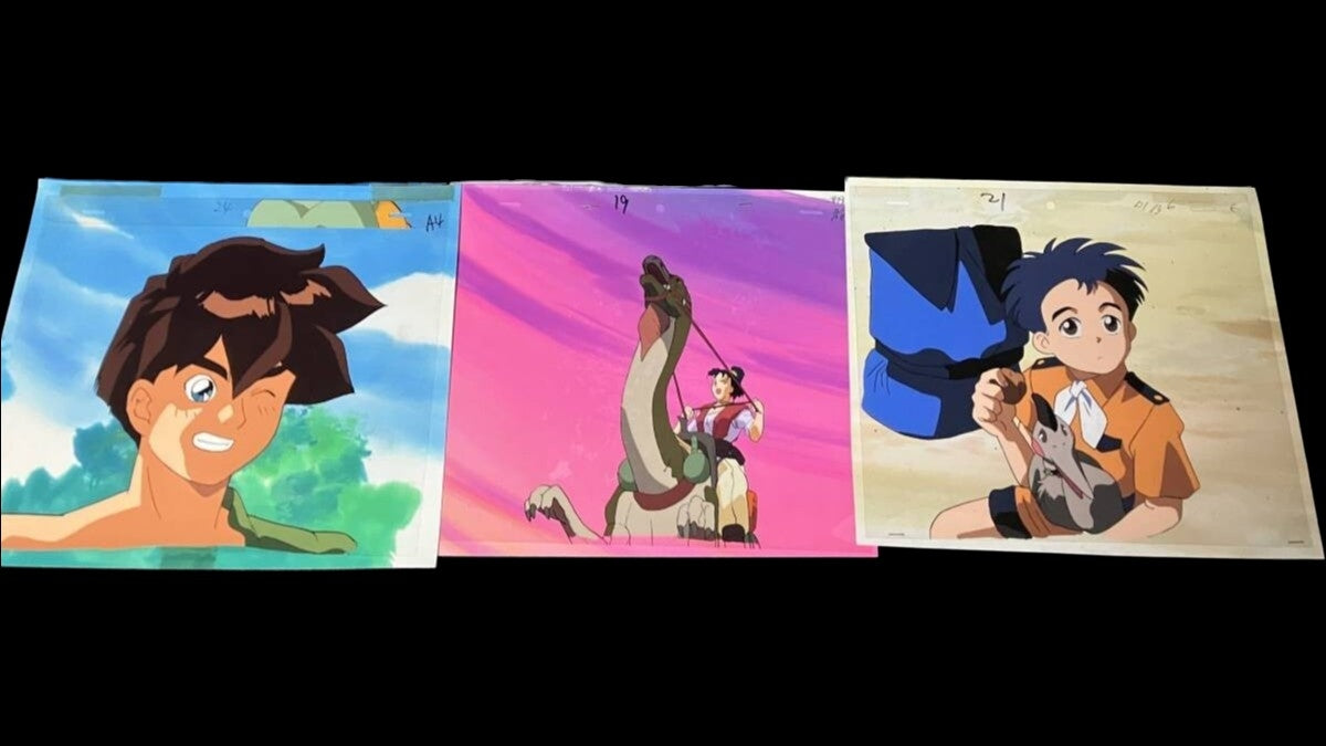 Jura Tripper: 3 pack animation cels with original backgrounds