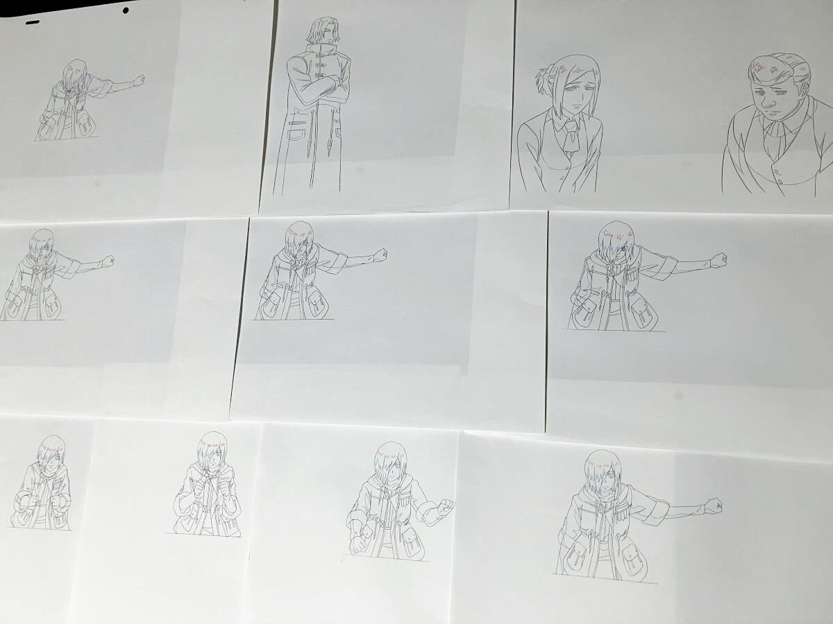 Tokyo Ghoul: Touka, Enji Koma, Renji Yomo (Raven) & Akira Mado? animation douga 10 pc lot