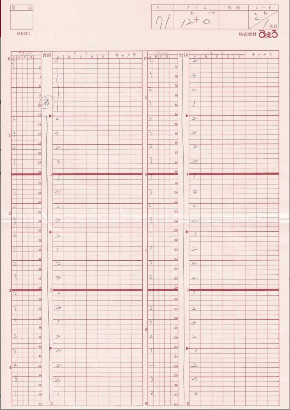 Bleach Yoruichi animation genga #2