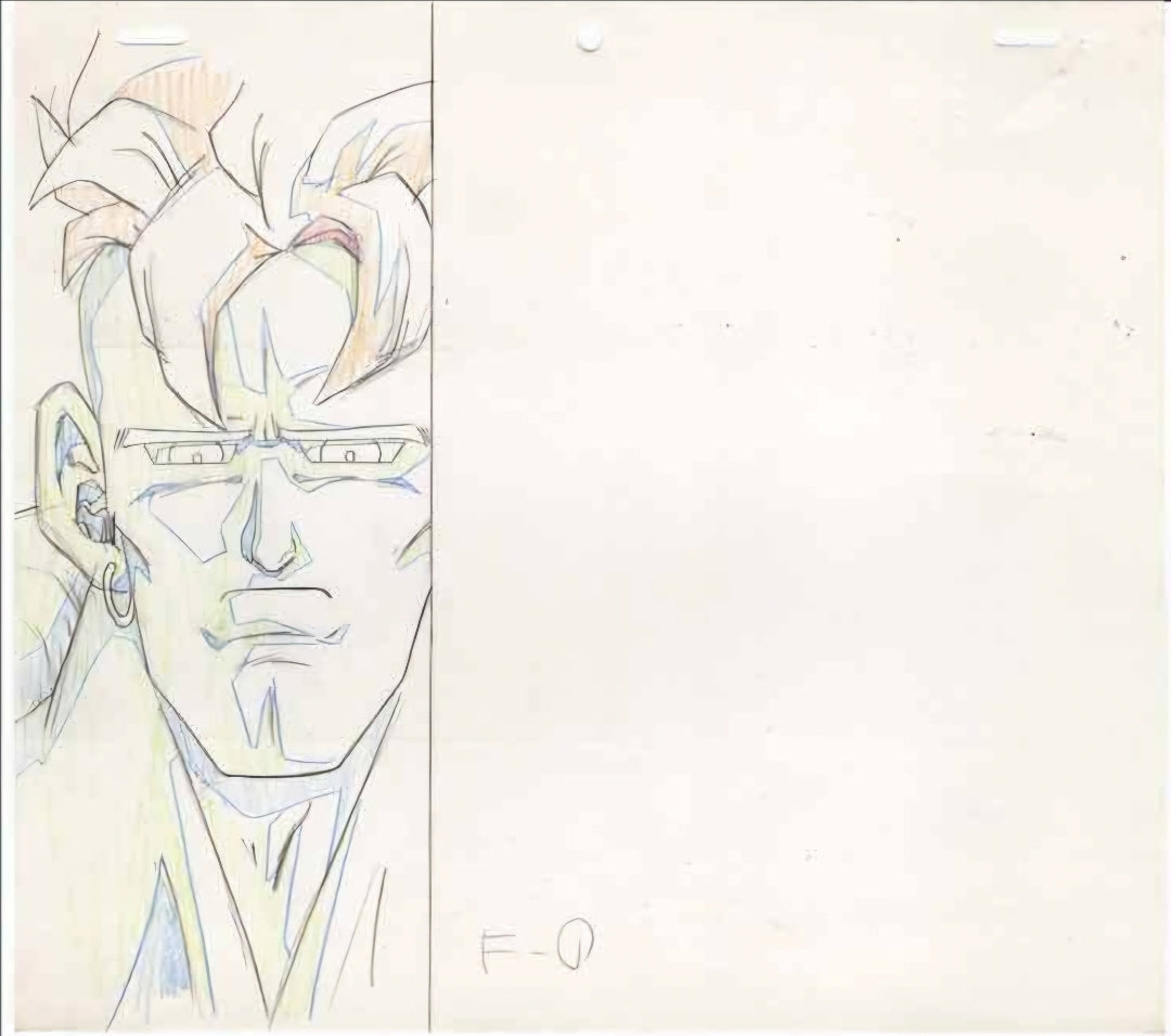 Dragonball Z: set of 10 (Androids premiere ep) episode 134 animation layout genga