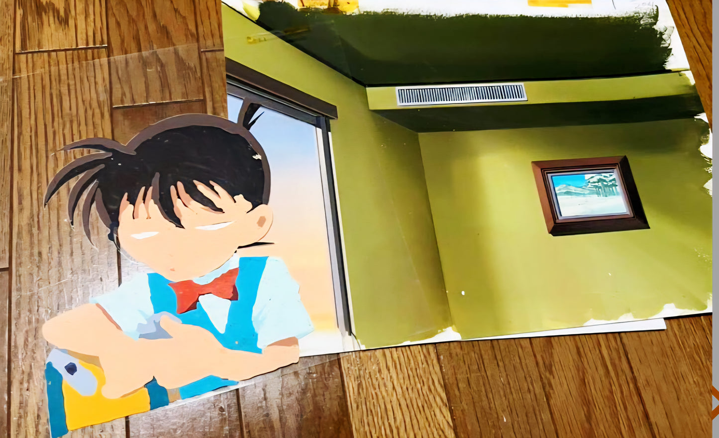 Detective Conan animation cel 3 pc set