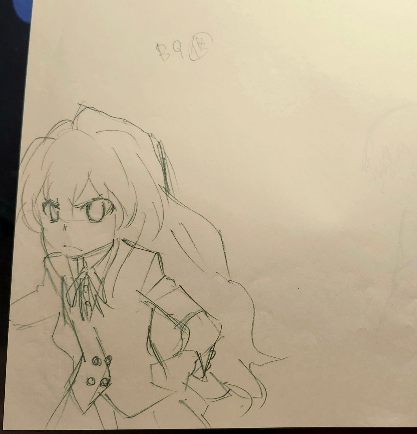Toradora: Taiga and Ryuji Takasu 2 pc rough animation genga # 3