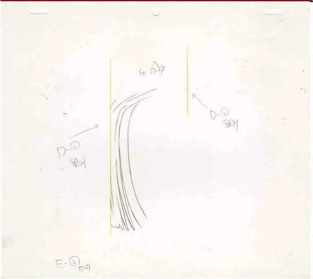 Dragonball Z: set of 10 (Androids premiere ep) episode 134 animation layout genga