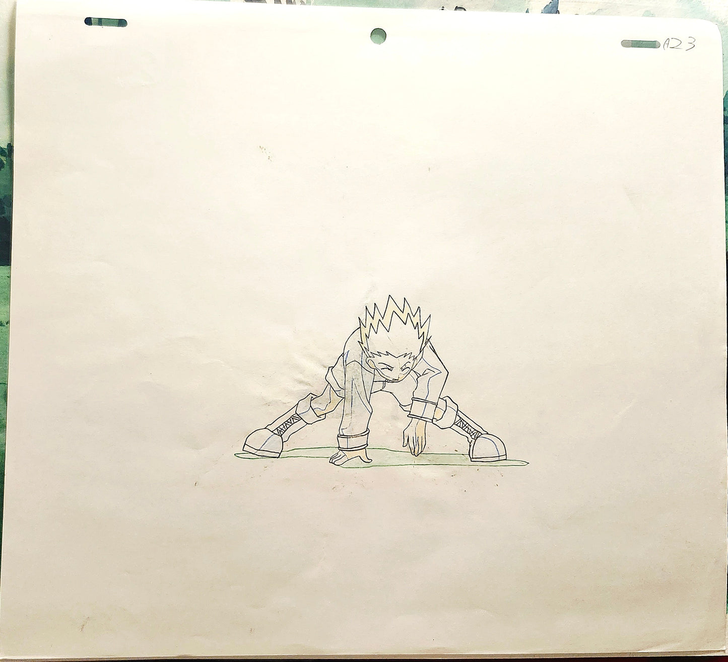 Hunter X Hunter: Killua +Gon + Hanzo's arm animation Cel + background