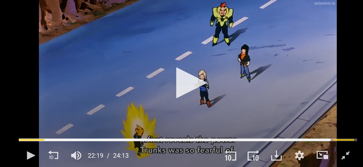 Dragonball Z: set of 10 (Androids premiere ep) episode 134 animation layout genga