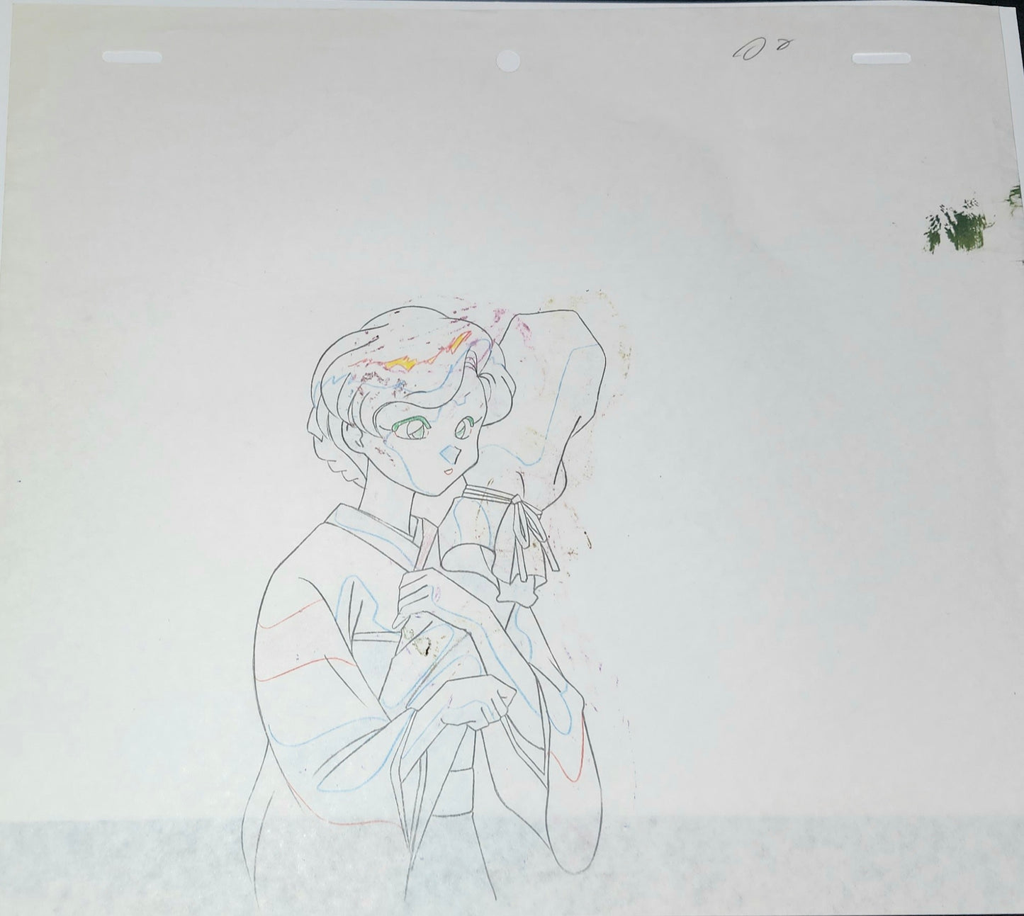 Ranma 1/2: Ranma's mother animation cel 2 pc Rumiko Takahashi