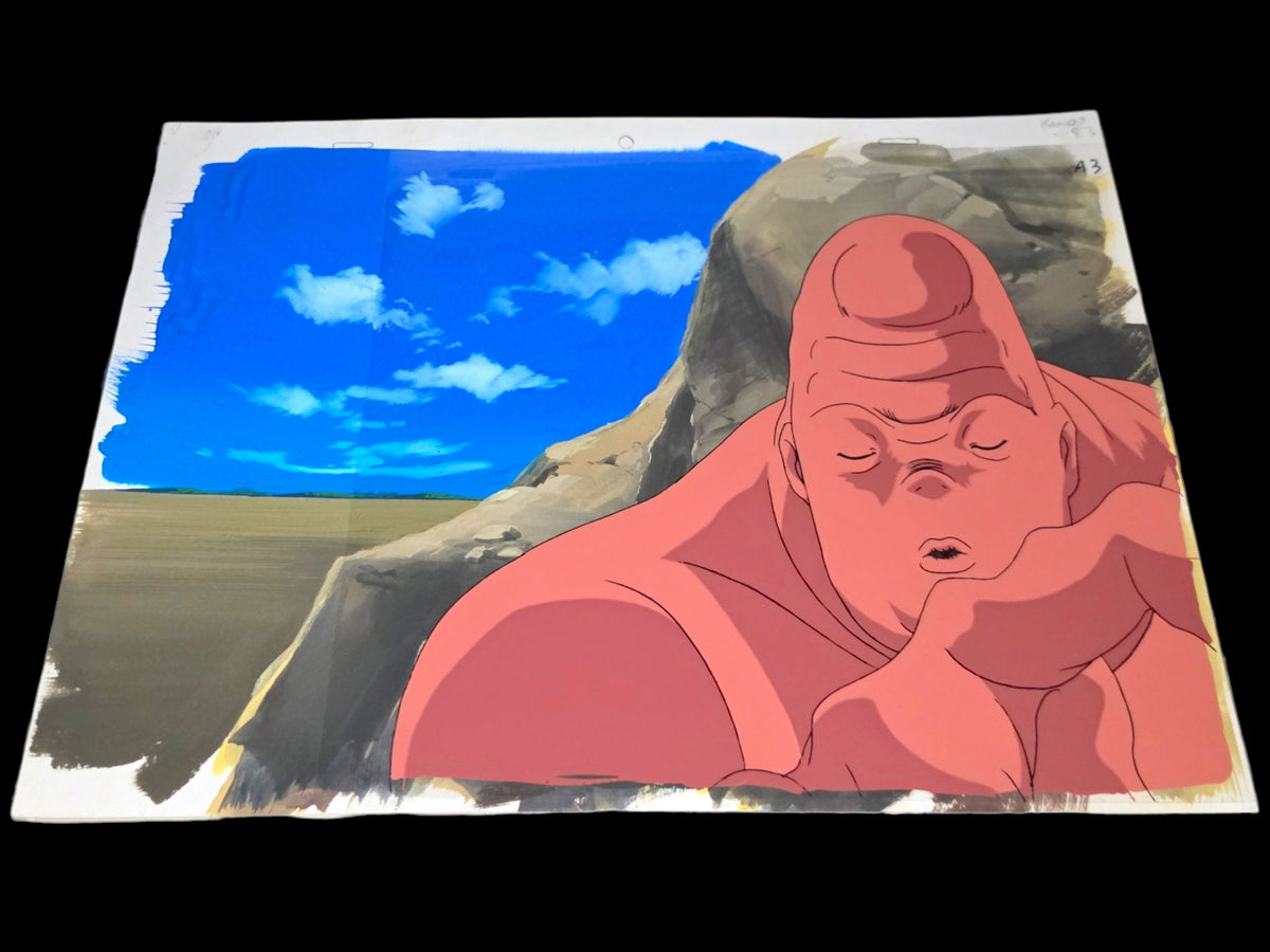 Hunter X Hunter: Earthworm (Worm) Shadow Beast animation cel + background