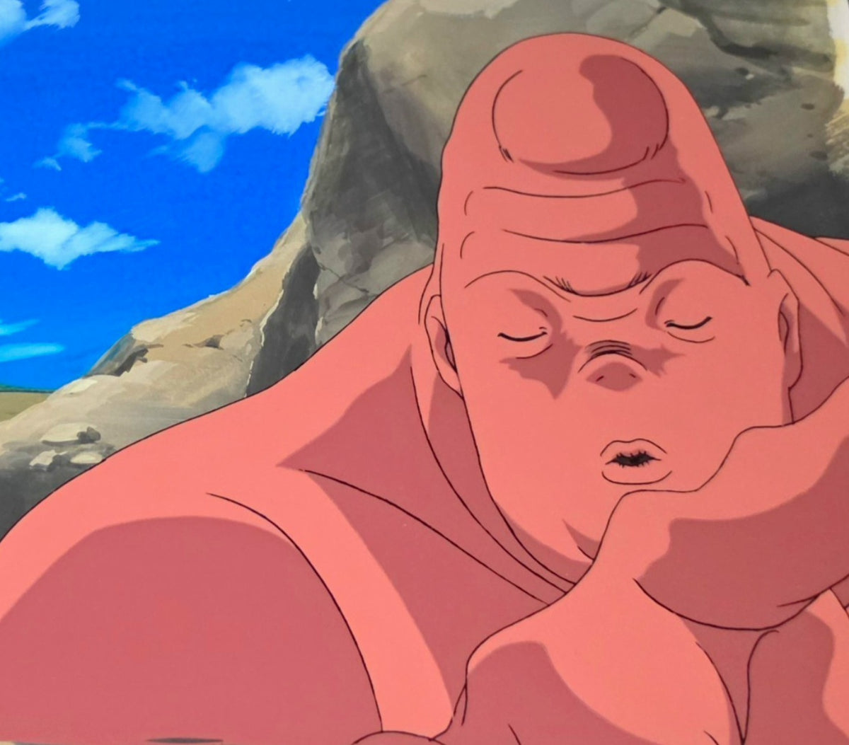 Hunter X Hunter: Earthworm (Worm) Shadow Beast animation cel + background