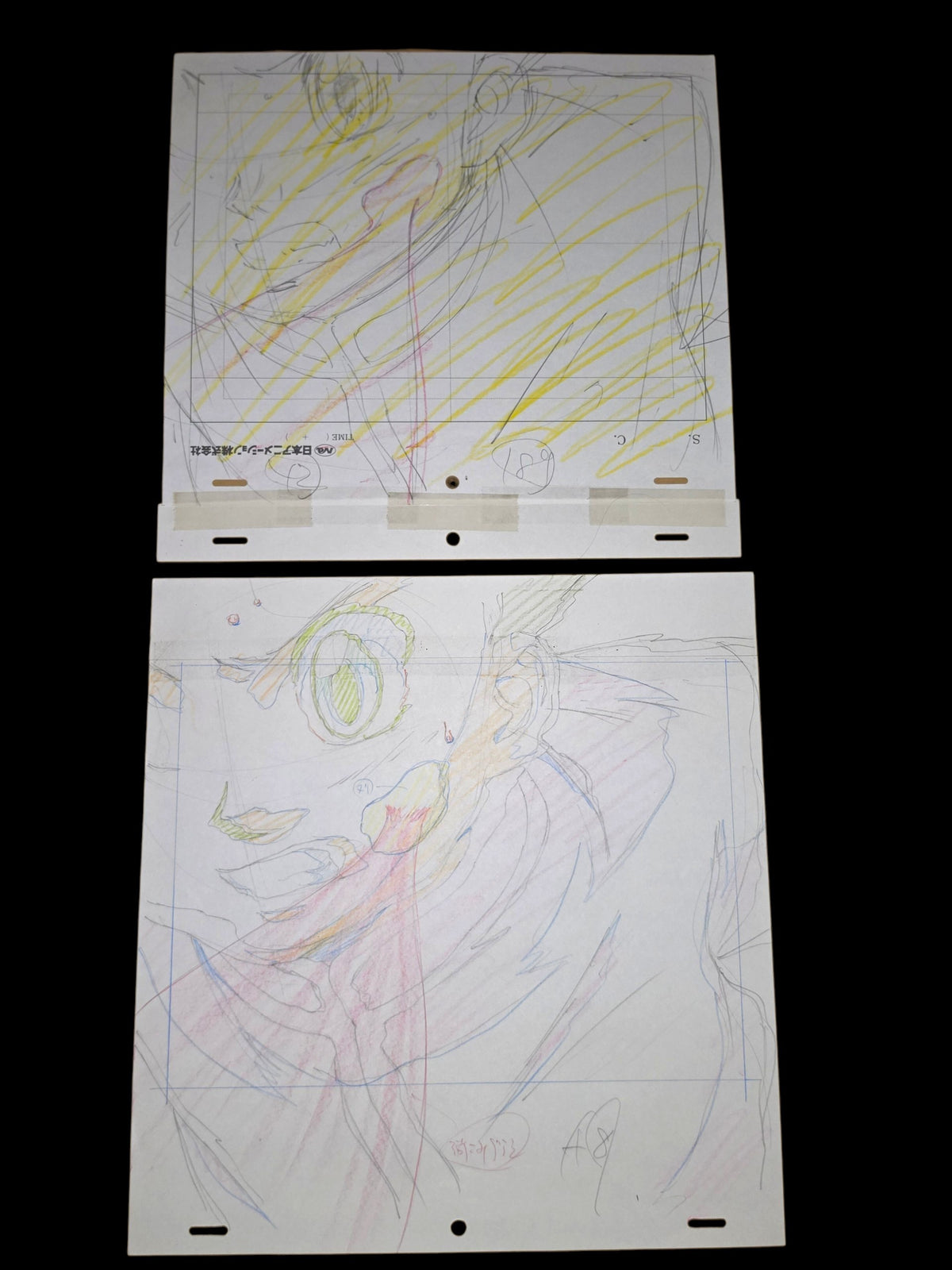 Hunter X Hunter: Gon + (Hisoka's) bungee gum animation genga whole set
