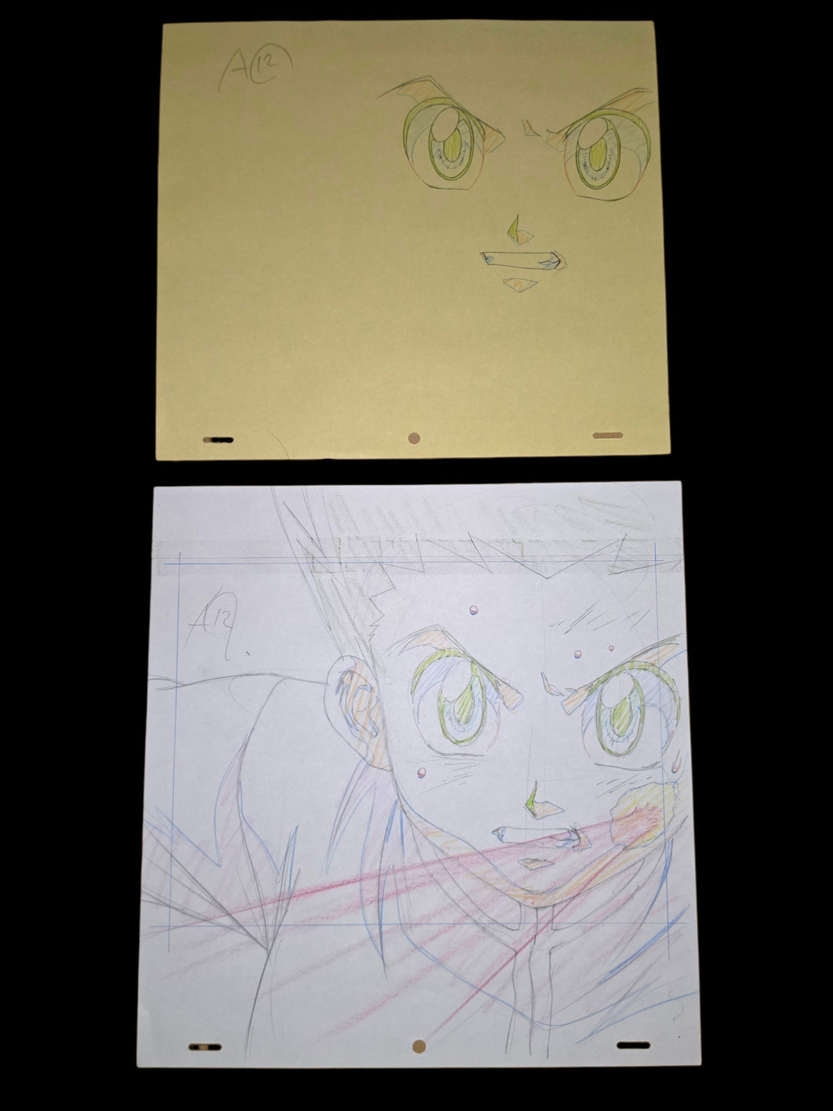 Hunter X Hunter: Gon + (Hisoka's) bungee gum animation genga whole set