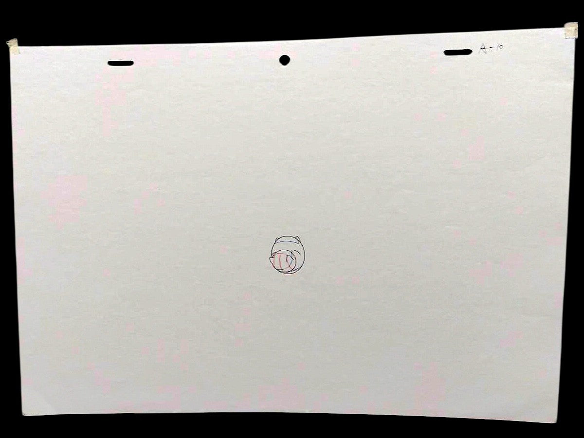 Natsume's Book of Friends:  Nyanko-sensei turns into Reiko Natsume animation douga/genga 3pc s1 ep 4