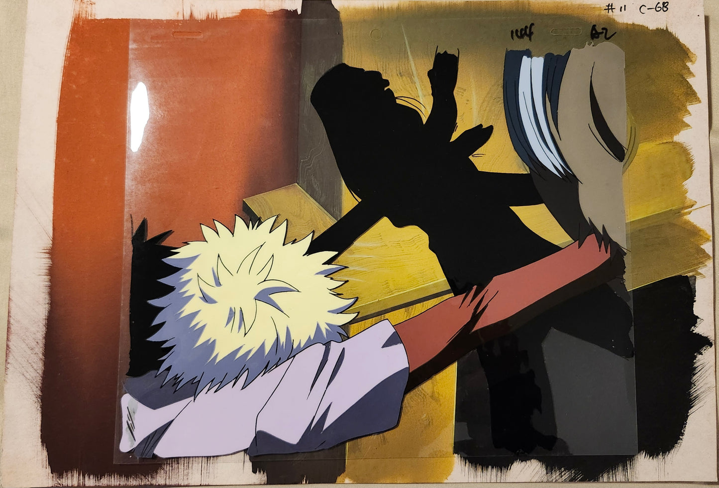 Hunter X Hunter: Killua killing sombody animation Cel + background
