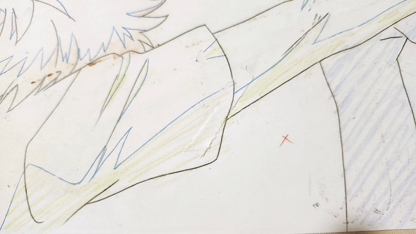 Hunter X Hunter: Killua killing sombody animation Cel + background