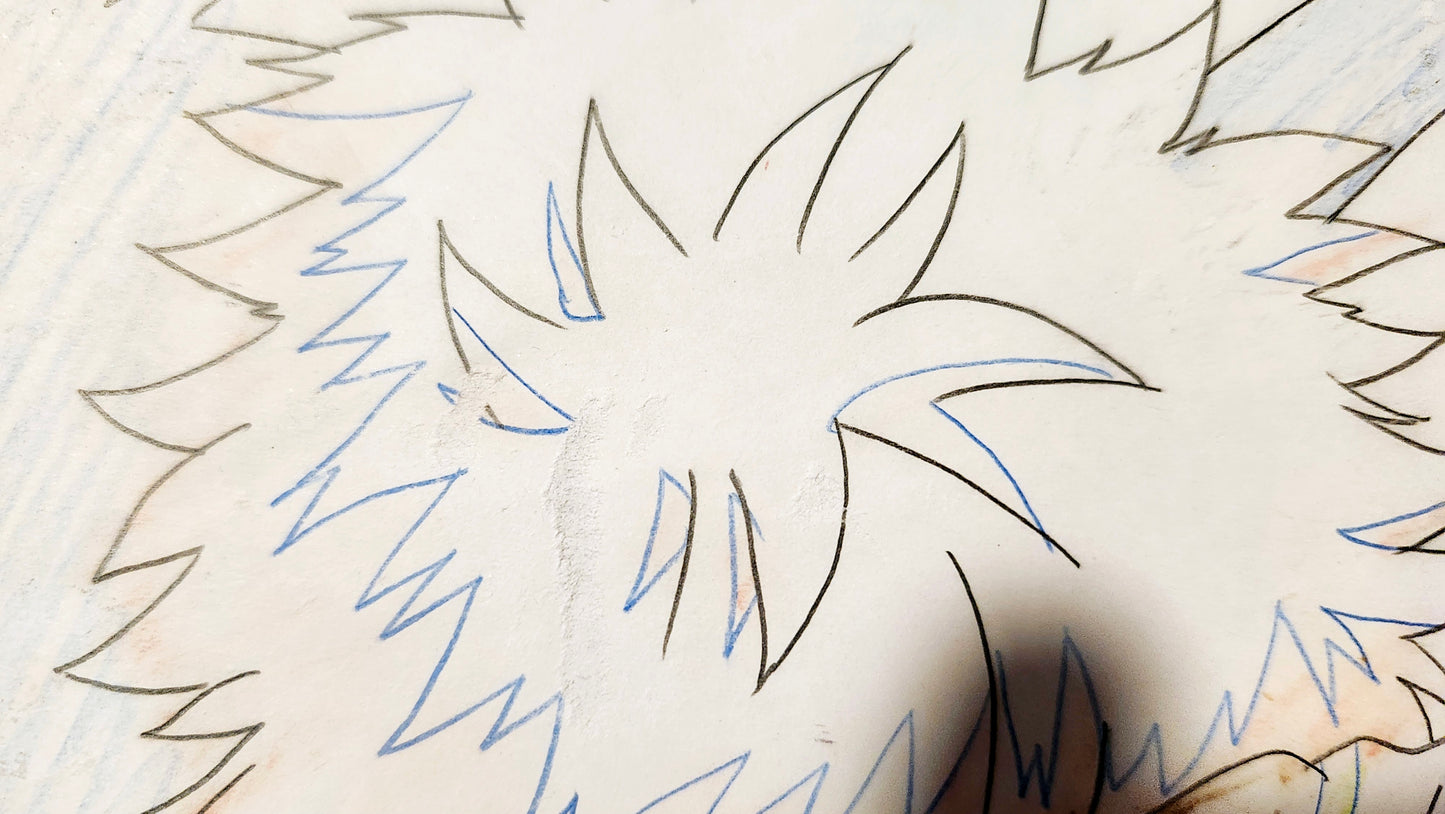 Hunter X Hunter: Killua killing sombody animation Cel + background