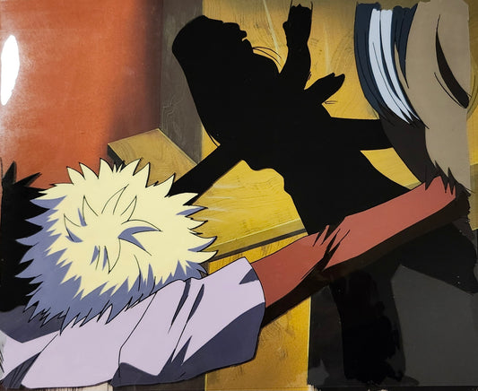 Hunter X Hunter: Killua killing sombody animation Cel + background