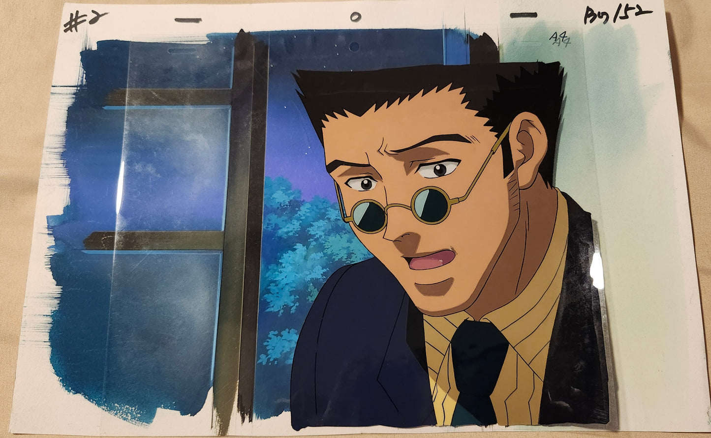 Hunter X Hunter: Leorio animation Cel + background