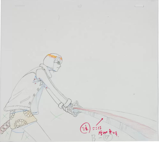 One Piece Tashigi vs Nico Robin OP key animation genga
