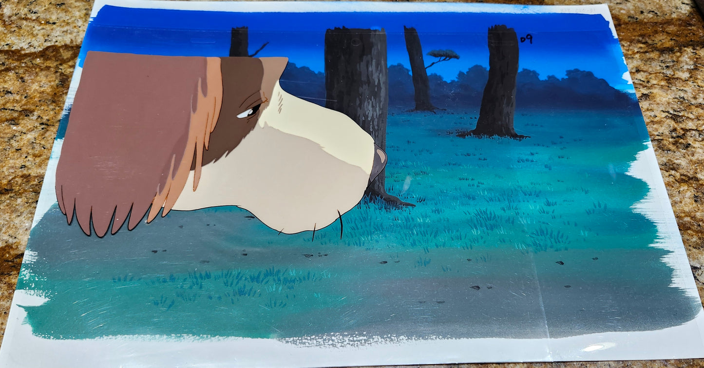 Ghibli Kiki's Delivery Service: Jeff animation Cel +background