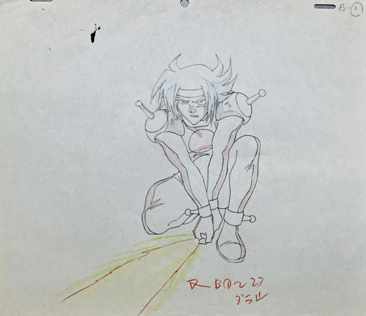 Mobile Fighter G Gundam Domon Kasshu (Shining Finger Sword) key animation genga