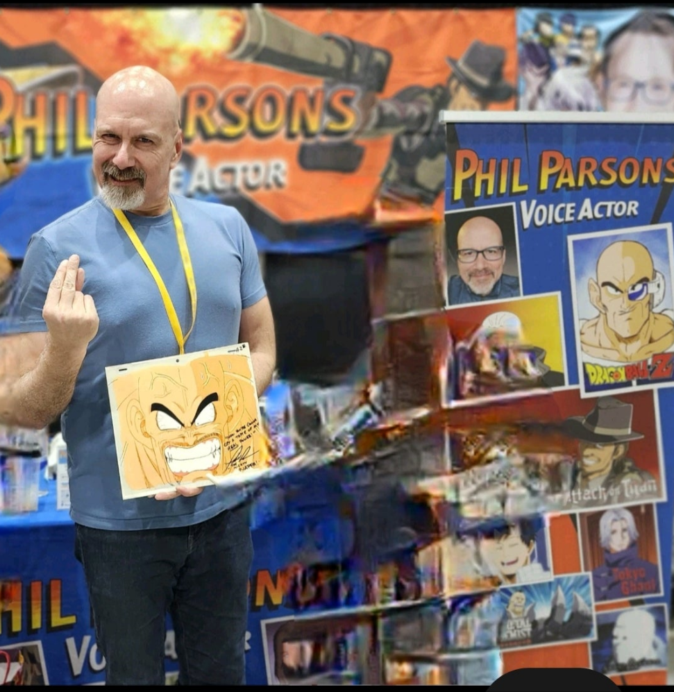 Dragonball Z: Nappa animation Cel signed by Phil Parsons