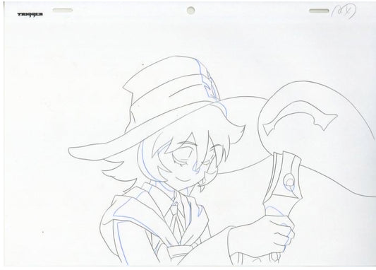 Little Witch Academia: young Ursula Callistis/Shiny Chariot in-between animation douga