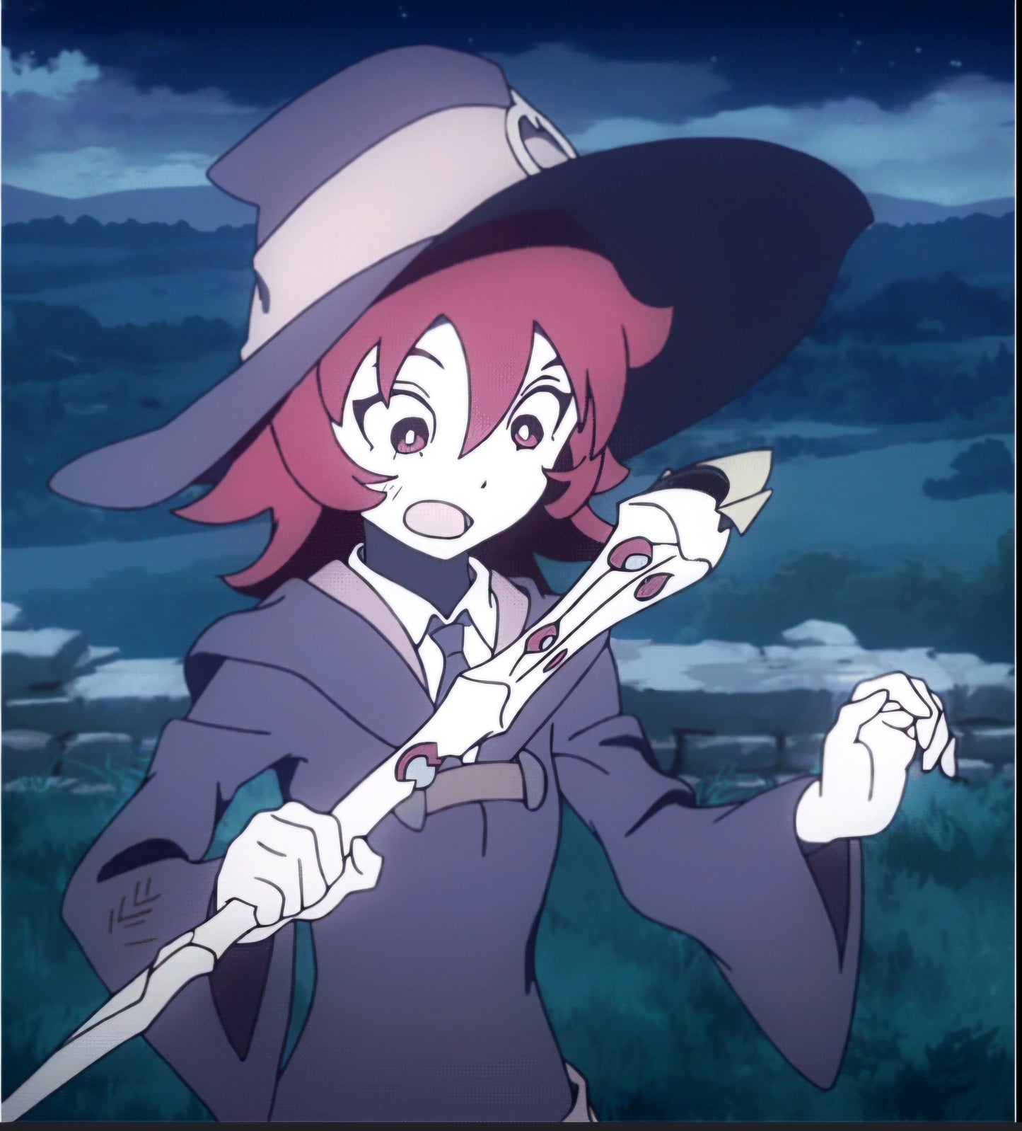 Little Witch Academia: young Ursula Callistis/Shiny Chariot in-between animation douga